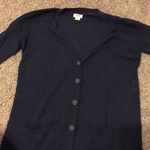 Navy blue cardigan